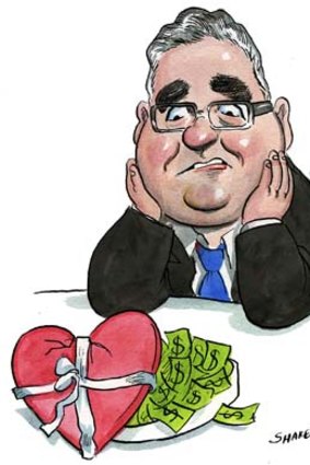 Sealed without a kiss ... Chris Ryan and Perpetual have had a shock break-up. <em>Illustration: John Shakespeare</em>