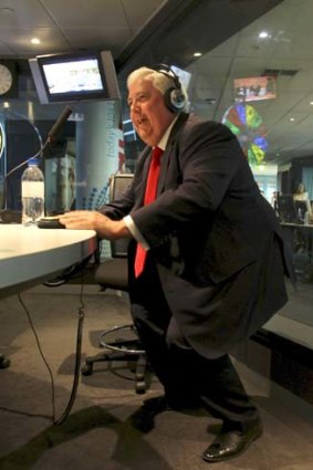 New to the twerk: Clive Palmer.