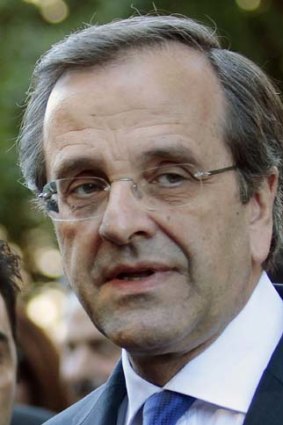 Newly appointed Greek Prime Minister Antonis Samaras.