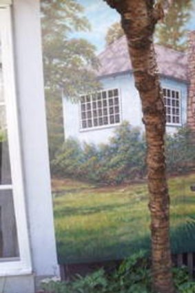 A mural of Edna Walling at Mistover.