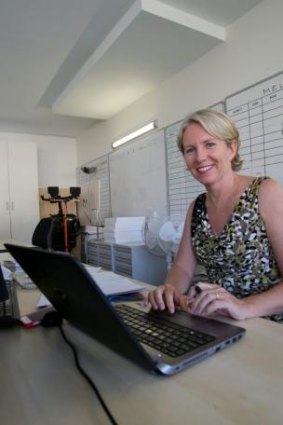 Kerr at work in her Surry Hills office.