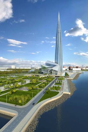 The proposed Lakhta Centre.