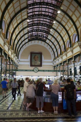 Grand architecture ... inside Central Post Office, designed by Gustave Eiffel.