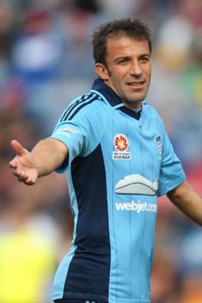 Alessandro Del Piero ... scored Sydney's first goal but couldn't propel his team to victory.