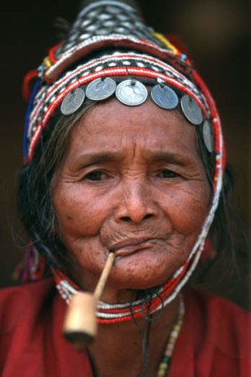 An Akha woman.