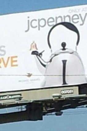 Hitler or a kettle? The JC Penney billboard.