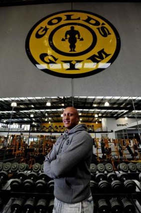 Gold's Gym general manager Christos Kyrgios inside the new gym.
