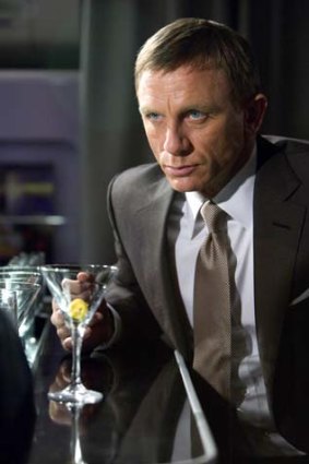 Shaken, not stirred ... Daniel Craig as James Bond.