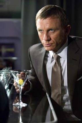 Shaken, not stirred ... Daniel Craig as James Bond.