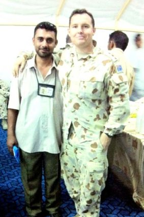 Sahib Mohammad, left, says he has been treated like a traitor by Australian-based Iraqis since migrating three years ago.