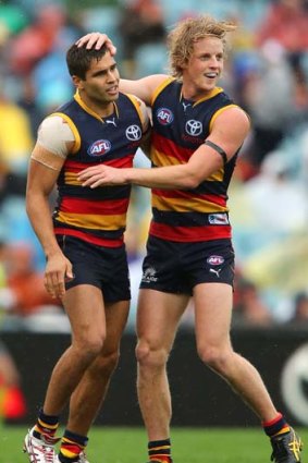 The Crows have genuine fire-power through their midfield in the likes of Rory Sloane (right).