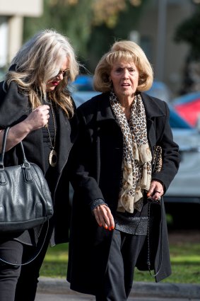 Lillian Frank arrives at Lady Renouf's funeral.