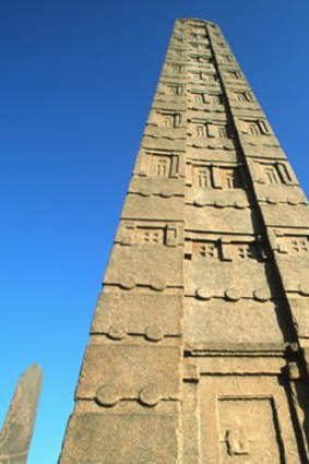 An obelisk at Axum.