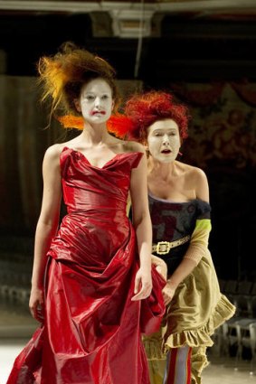 Quick change &#8230; performers in Vivienne Westwood couture.