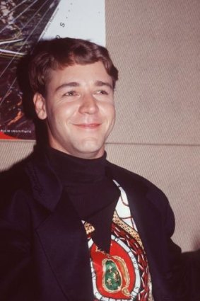 Fresh-faced: Russell Crowe was a rising star when he appeared in a 1988 staging of the musical at the Seymour Centre.