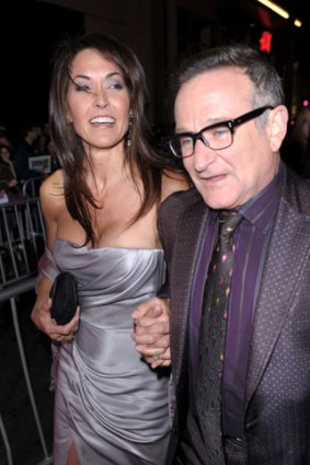 Robin Williams with wife Susan Schneider.