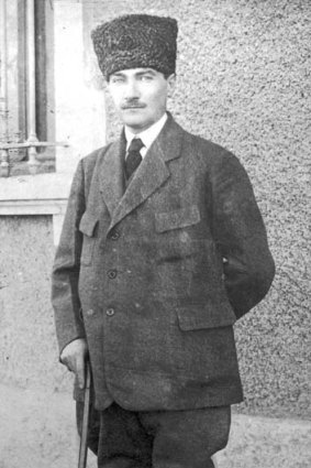 Turkish leader Mustafa Kemal Ataturk, circa 1922.