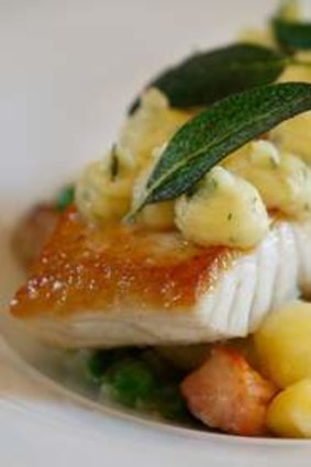 Roasted blue eye cod.