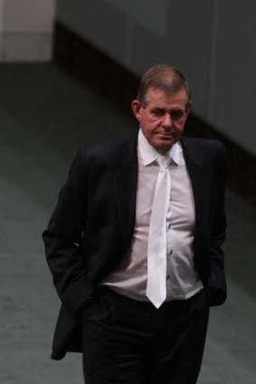 Left of his own volition ... Peter Slipper was not forced out by Tony Abbott.