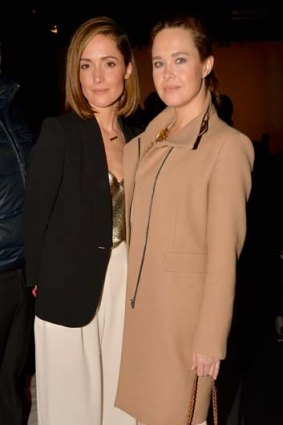 Rose Bryne and guest attend the Max Mara Show during  Milan Fashion Week Womenswear Autumn/Winter 2014.