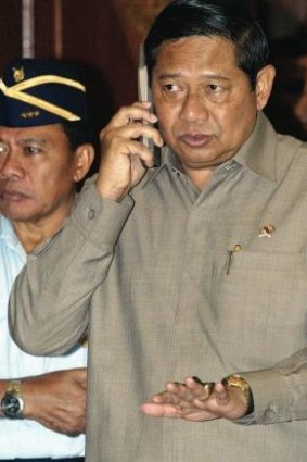Idle: Outgoing Indonesian President Susilo Bambang Yudhoyono spent his final years in power urging "stability".