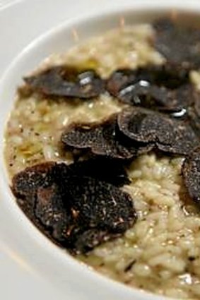 Risotto with winter truffle from Cecconi's Cantina.