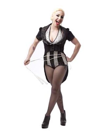 Mistress of ceremonies: La Soiree performer Jess Love.