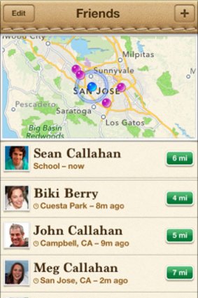 Apple's Find My Friends.