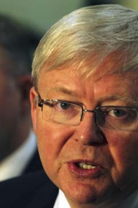 Power: Kevin Rudd says he is confident Labor can retain all its seats and win back up to eight.