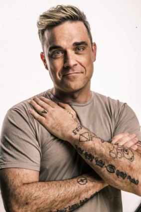Better man: A cleaned-up Robbie Williams this year, long out of rehab and embracing fatherhood.