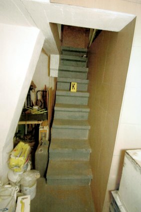 The stairs to the hiding place of Natascha Kampusch.