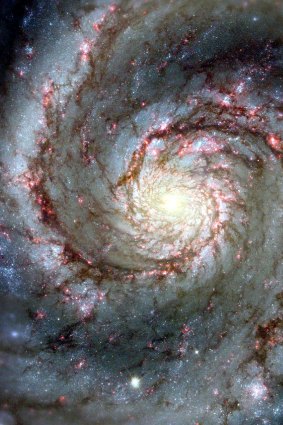 A Hubble telescope image of galaxy M51. The High Definition Space Telescope would be 100 times as sensitive as the Hubble.