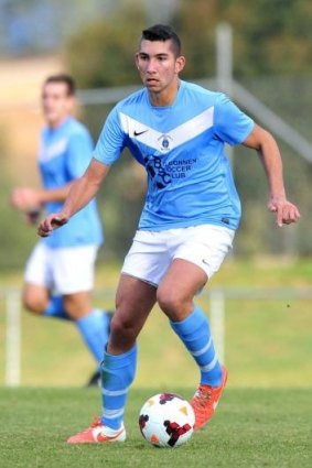 George Timotheou in action for Belconnen United last weekend.