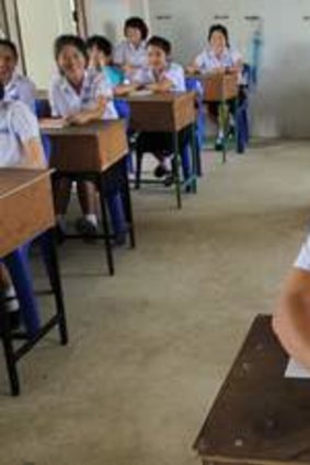 Generation next … students learn English at the  Mae Tao Clinic's Children's Development Centre.
