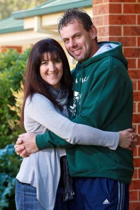 On the mend: Walla Walla coach Craig Mannagh and his wife Julie.