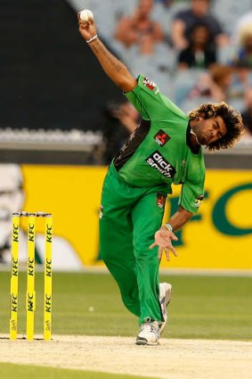 Back in action: Lasith Malinga will play in the semi-final for the Stars.