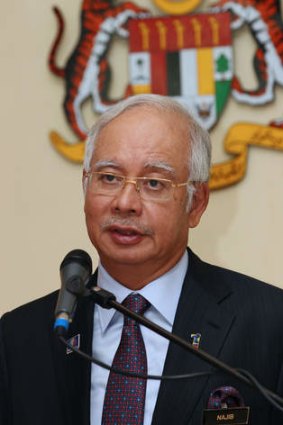 Malaysian prime minister Najib Razak.