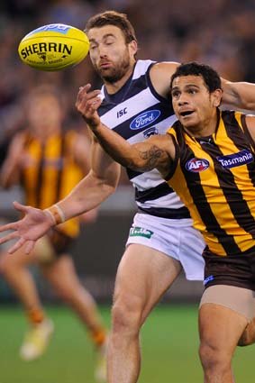 Geelong has managed to beat Hawthorn in nine consecutive matches since the 2008 grand final.