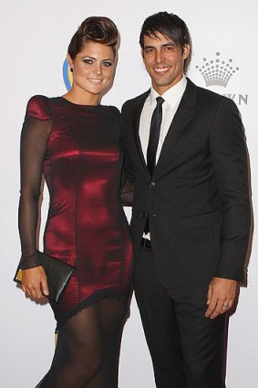 Mitchell Johnson and Jessica Bratich Johnson, pictured here at the 2012 Allan Border Medal Awards in February, welcome a new baby girl.