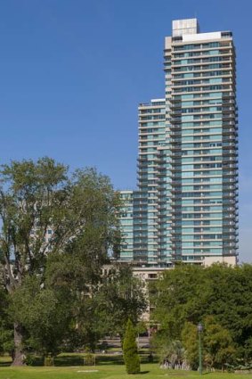 Room with a view ... the Royal Domain Tower complex.