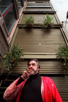 Peter Janson outside his Highlander Lane home.