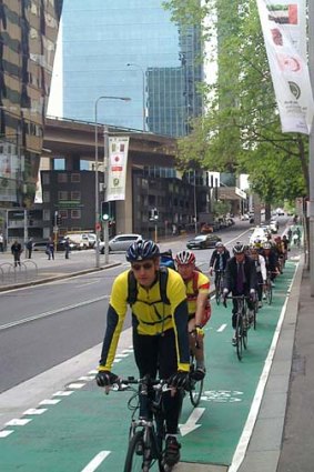End of the line: Kent Street cycleway.