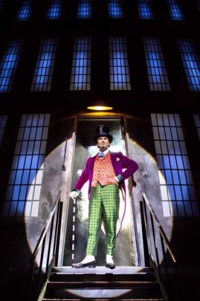 Douglas Hodge as Willy Wonka during a performance of the West End musical <i>Charlie And The Chocolate Factory</i>.