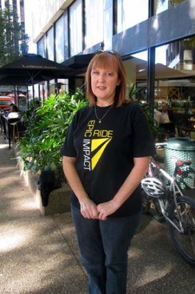 "If I can do that, anybody can do it" ... cancer survivor Rona Wakeman gears up for a 200km charity bike ride this weekend.