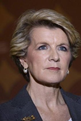 Foreign Minister Julie Bishop.