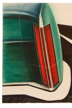 Phillip Zmood, drawing of proposal for Caprice tail lamp, c1968.