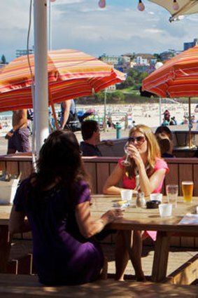 The bar beside the beach at Bondi Pavilion.