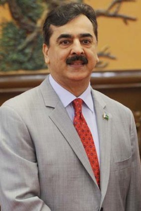 Appealing for support ... Pakistan's Prime Minister Yousuf Raza Gilani.
