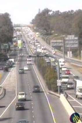 The fatal crash created heavy congestion on the Ipswich Motorway.
