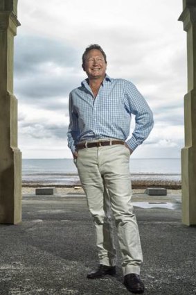 Andrew Forrest is breathing easy again back in Perth.
